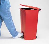 23 Gal Step on Container with Rollers-Each